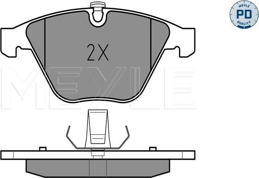 Meyle 025 233 4720/PD - Brake Pad Set, disc brake www.parts5.com