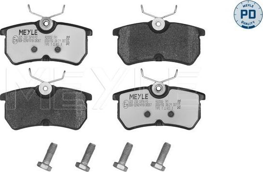 Meyle 025 233 5314/PD - Brake Pad Set, disc brake www.parts5.com