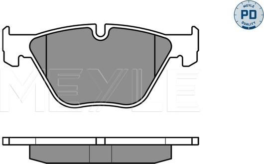 Meyle 025 233 1320/PD - Тормозные колодки, дисковые, комплект www.parts5.com