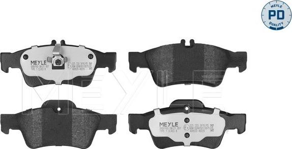 Meyle 025 233 3416/PD - Komplet zavornih oblog, ploscne (kolutne) zavore www.parts5.com