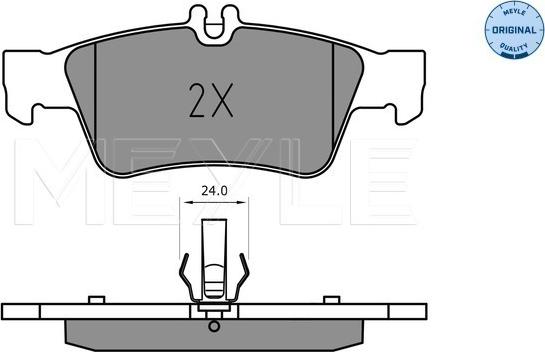 Meyle 025 233 3516 - Komplet zavornih oblog, ploscne (kolutne) zavore www.parts5.com