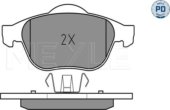 Meyle 025 232 4518/PD - Тормозные колодки, дисковые, комплект www.parts5.com