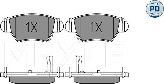 Meyle 025 232 5817/PD - Brake Pad Set, disc brake www.parts5.com