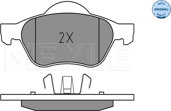 Meyle 025 232 1518 - Тормозные колодки, дисковые, комплект www.parts5.com