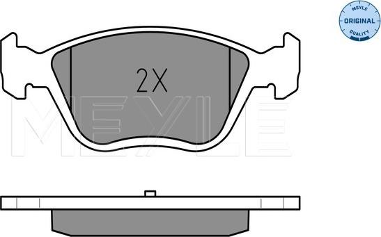 Meyle 025 232 8919/W - Fékbetétkészlet, tárcsafék parts5.com