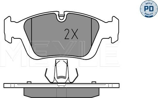 Meyle 025 232 8717/PD - Fren balata seti, diskli fren www.parts5.com