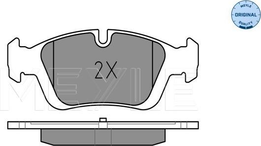 Meyle 025 232 8717 - Тормозные колодки, дисковые, комплект www.parts5.com