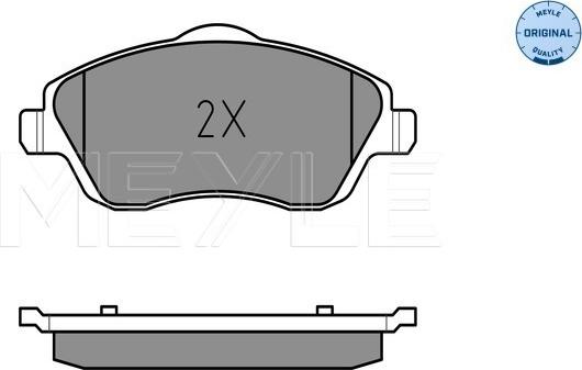 Meyle 025 232 2517 - Brake Pad Set, disc brake www.parts5.com