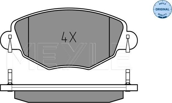 Meyle 025 232 7918 - Brake Pad Set, disc brake www.parts5.com