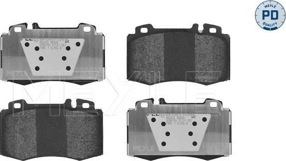 Meyle 025 232 7117/PD - Brake Pad Set, disc brake www.parts5.com