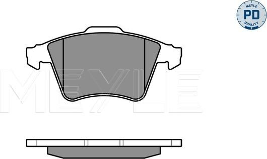 Meyle 025 237 4919/PD - Sada brzdových destiček, kotoučová brzda www.parts5.com