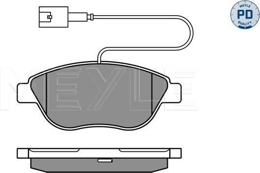 Meyle 025 237 0919/PD - Brake Pad Set, disc brake parts5.com