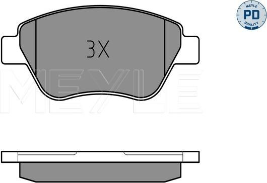 Meyle 025 237 0517/PD - Brake Pad Set, disc brake www.parts5.com