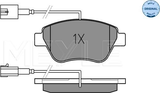 Meyle 025 237 0517/W - Brake Pad Set, disc brake www.parts5.com