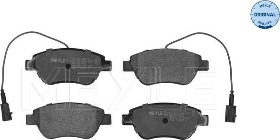 Meyle 025 237 0617/W - Brake Pad Set, disc brake www.parts5.com