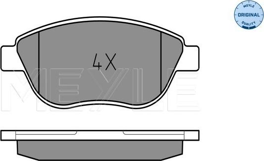 Meyle 025 237 0819 - Brake Pad Set, disc brake parts5.com