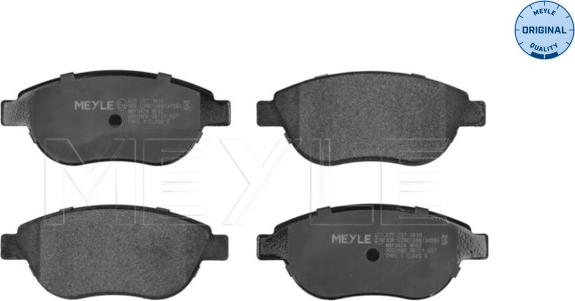 Meyle 025 237 0819 - Set placute frana,frana disc www.parts5.com