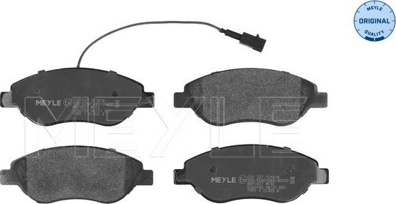 Meyle 025 237 1218/W - Set placute frana,frana disc www.parts5.com