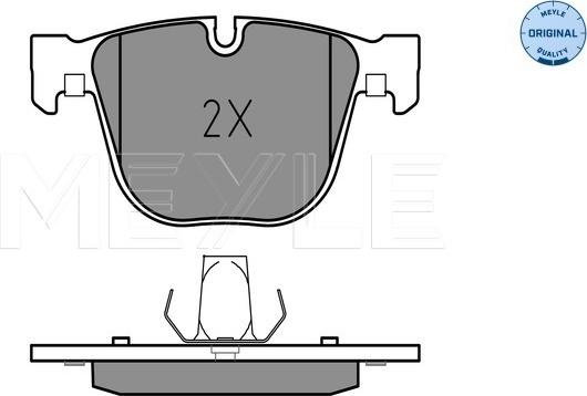 Meyle 025 237 3116 - Brake Pad Set, disc brake www.parts5.com