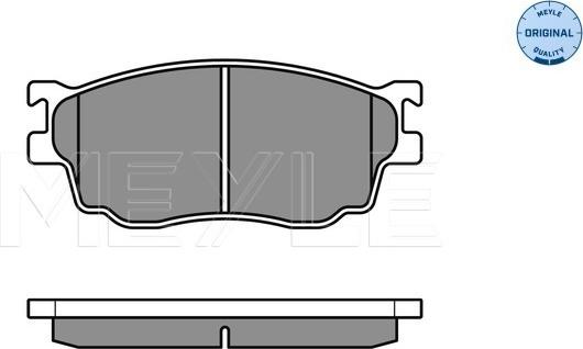 Meyle 025 237 7716/W - Тормозные колодки, дисковые, комплект www.parts5.com