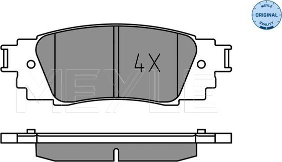 Meyle 025 224 3415 - Brake Pad Set, disc brake parts5.com