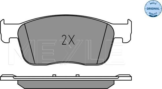 Meyle 025 225 9417 - Brake Pad Set, disc brake www.parts5.com