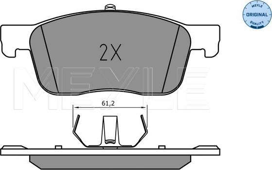 Meyle 025 225 9417 - Set placute frana,frana disc www.parts5.com