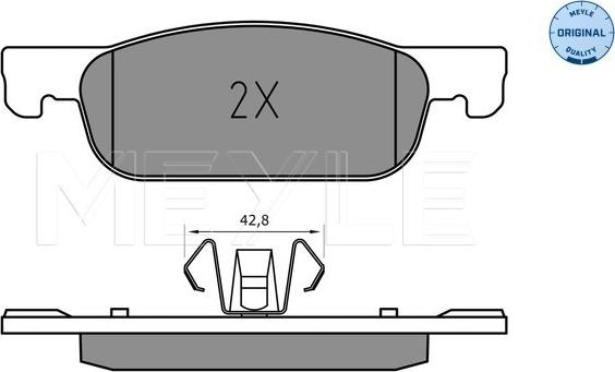 Meyle 025 225 2517 - Brake Pad Set, disc brake www.parts5.com