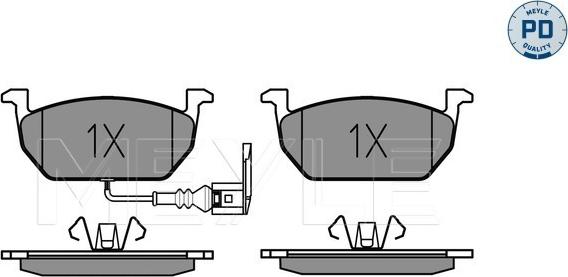 Meyle 025 220 3517/PD - Fren balata seti, diskli fren www.parts5.com