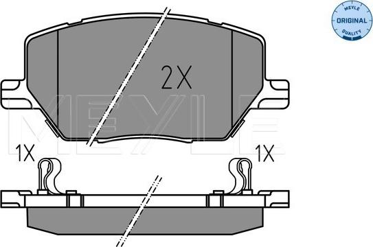 Meyle 025 221 6520 - Set placute frana,frana disc www.parts5.com