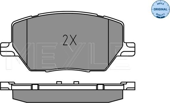 Meyle 025 221 6520 - Brake Pad Set, disc brake www.parts5.com