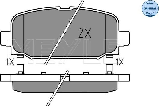 Meyle 025 228 4418 - Brake Pad Set, disc brake www.parts5.com