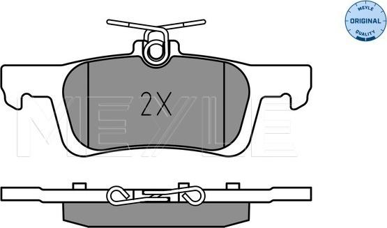 Meyle 025 228 0714 - Set placute frana,frana disc www.parts5.com