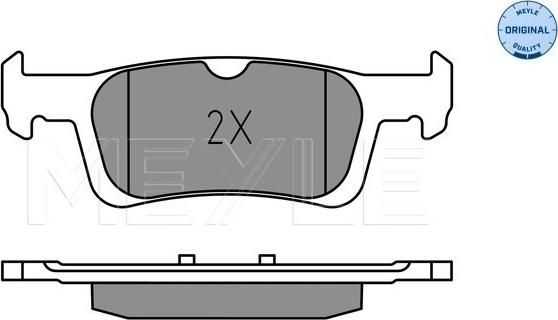 Meyle 025 228 0714 - Set placute frana,frana disc www.parts5.com