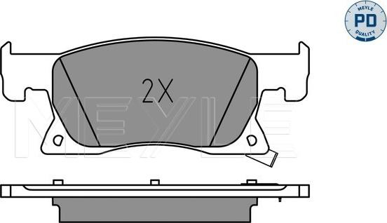 Meyle 025 223 4220/PD - Brake Pad Set, disc brake www.parts5.com