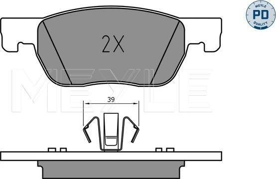 Meyle 025 223 4220/PD - Brake Pad Set, disc brake www.parts5.com