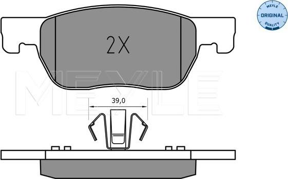 Meyle 025 223 4220 - Brake Pad Set, disc brake www.parts5.com