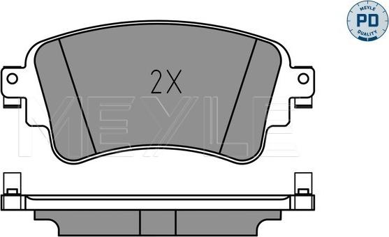 Meyle 025 223 0817/PD - Brake Pad Set, disc brake www.parts5.com