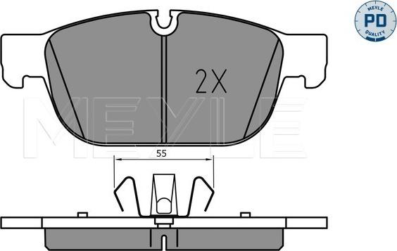 Meyle 025 223 1719/PD - Set placute frana,frana disc www.parts5.com