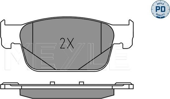 Meyle 025 223 8317/PD - Brake Pad Set, disc brake www.parts5.com