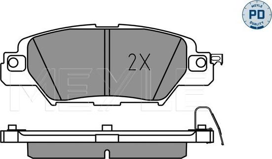 Meyle 025 223 3214/PD - Set placute frana,frana disc www.parts5.com