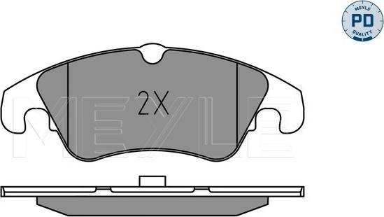 Meyle 025 222 5219/PD - Fren balata seti, diskli fren www.parts5.com