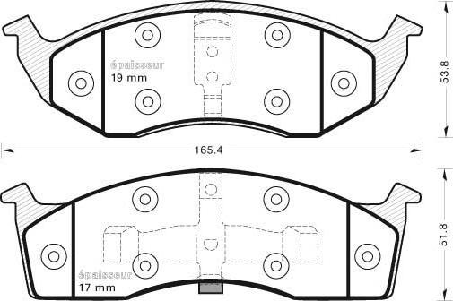 KRAFT AUTOMOTIVE 6002425 - Set placute frana,frana disc www.parts5.com