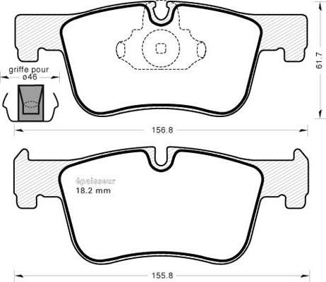 BMW 2 468 431 - Brake Pad Set, disc brake www.parts5.com