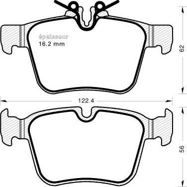 Mercedes-Benz N0084201420 - Set placute frana,frana disc www.parts5.com