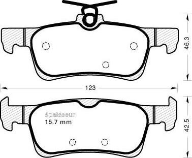 Valeo 302450 - Brake Pad Set, disc brake www.parts5.com