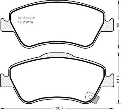 TOYOTA 0446502210 - Zestaw klocków hamulcowych, hamulce tarczowe www.parts5.com