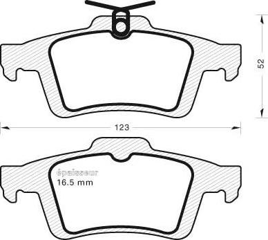 FORD ASIA / OCEANIA AV6Z2200B - Fren balata seti, diskli fren www.parts5.com