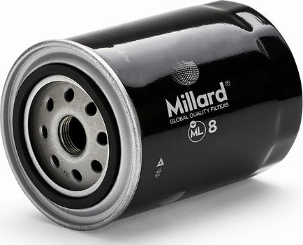 Millard FILTERS ML8 - Olejový filter www.parts5.com