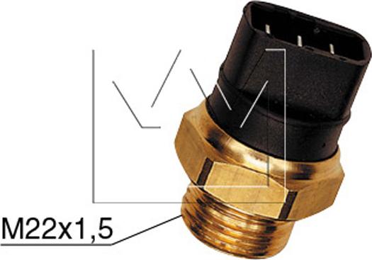 Monark 090605221 - Sensor, coolant temperature parts5.com